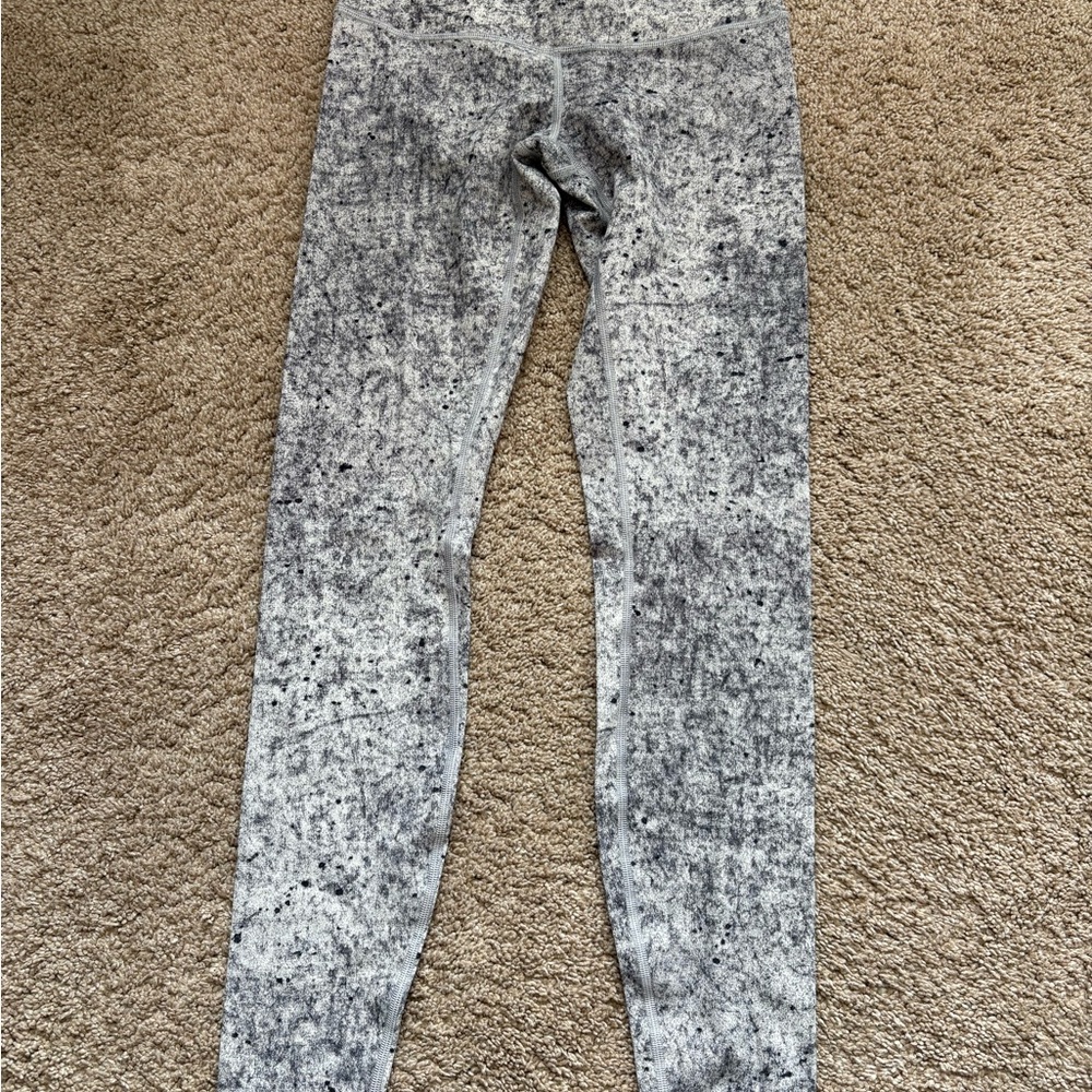 lululemon athletica Gray Patterned Leggings